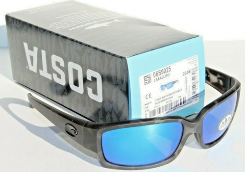 COSTA DEL MAR Caballito 580G POLARIZED Sunglasses OCEARCH Tiger/Blue Mirror NEW - Picture 2 of 8