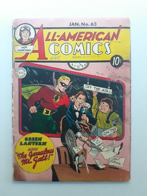 All American Comics 63 Green Lantern  DC Comics 1945 Scarce 