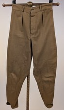 1930  S COTTON TWILL RIDING JODPHURS PANTS W DART POINT REINFORCED LEGS