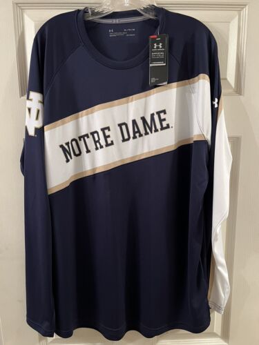 Notre Dame Basketball Shooting Shirt Long Sleeve XL NWT - Picture 1 of 3