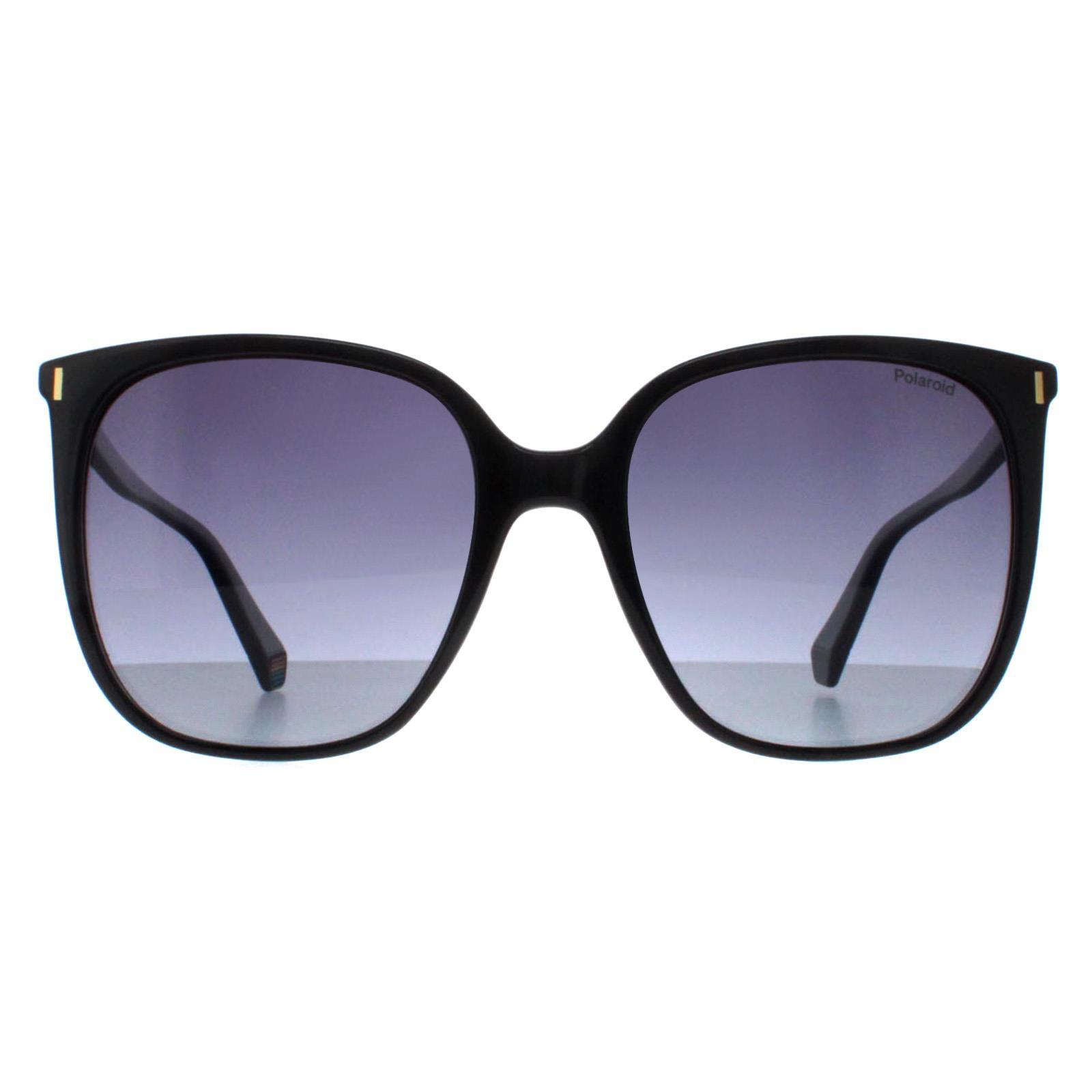 Polaroid PLD 6218/S 807 WJ Sunglasses Black Gray Gradient Polarized Lenses-image