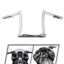 MOFUN Pre-Wred 12'' Rise Ape Hanger Handlebar For Harley Road Glide 2015-2023