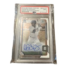 2015 Bowman Draft Chrome Pick Refractor Christin Stewart PSA 9 MINT Auto