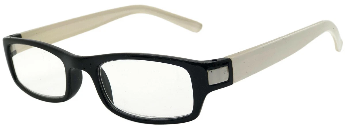 New Reading Glasses Readers includes Neck Cord Black White