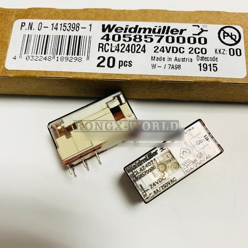 20pcs Weidmuller RCL424024 4058570000 24VDC 8A Relay New Fast delivery ...