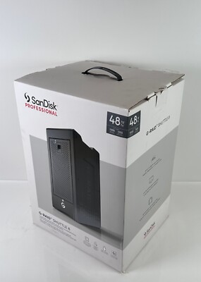 48TB SanDisk G-RAID SHUTTLE 8 Thunderbolt 3 USB-C HDD Black - SDPH48H-048T-80