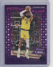 2022-23 Donruss Purple Press Proof Production Line Lebron James