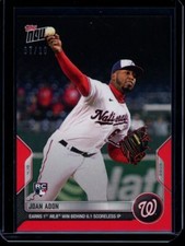 2022 Topps Now #72 Joan Adon RC Red Parallel Card #d /10