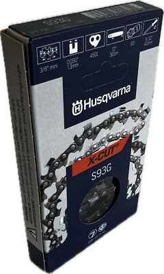 Husqvarna 12'' X-Cut S93G Chainsaw Chain - 3/8'' Mini, 45DL .050'' Gauge (Sealed)