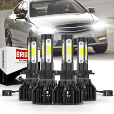 For Mercedes-Benz C250 C300 C350 - 4PC Combo Headlight High  Low Beam LED Bulbs
