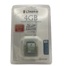 Kingston 4 GB SDHC Memory Card Class 2 SD2/4GBKR New In Package Camera recorder