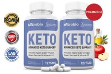 Microbio Keto ACV Pills 1275 MG Stronger Than Gummies Keto Support 2 Bottle