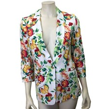 LAUREN CONRAD FLORAL ELBOW SLEEVE BLAZER XS NWT