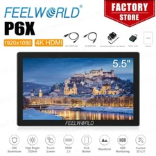 FEELWORLD P6X 5.5" Aluminium Field Monitor 1000nit Ultra Bright Touch Screen 3D