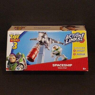 Toy Story 3 Action Links Spaceship Vehicle Stunt w/ Buzz Lightyear Figure 2009