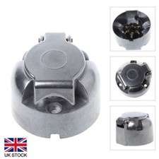 7 Pin 12V Round Plug Trailer Cars Caravan Wiring Light Tow Bar Towing Socket UK