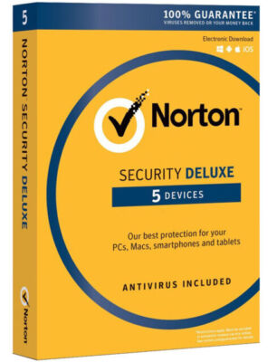 Norton Security Deluxe 2026 5 Geräte PC 1 Jahr KEIN ABO per EMAIL SOFORT
