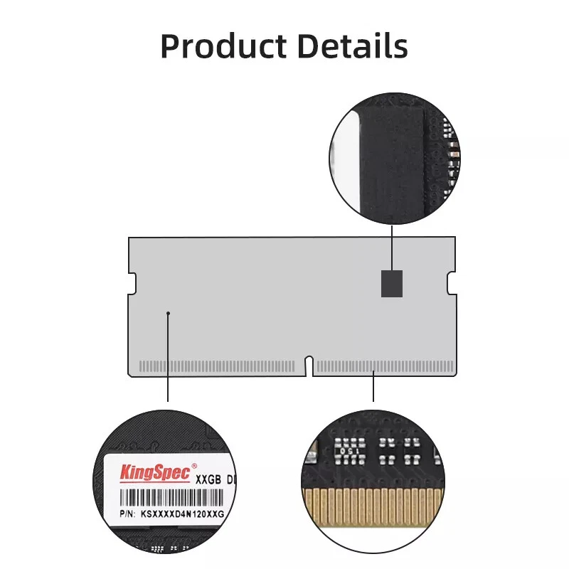 KingSpec DDR4  RAM SODIMM 4GB-8GB-16GB-32GB - 2666MHz For Laptop - Image 4 of 4