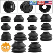 14X Universal Rubber Ball Joint Rubber Dust Boot Cover Track Rod End Set Kits US