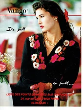 Advertising 078 1990 Vango Women's Knitwear Sweater