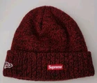 Casquette FW18 Supreme New Era logo arc rouge petite boîte logo chapeau