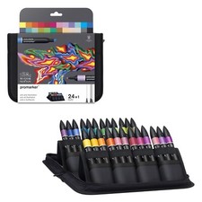 set designer studenti 24+1 pennarelli promarker winsor&newton pantoni due punta