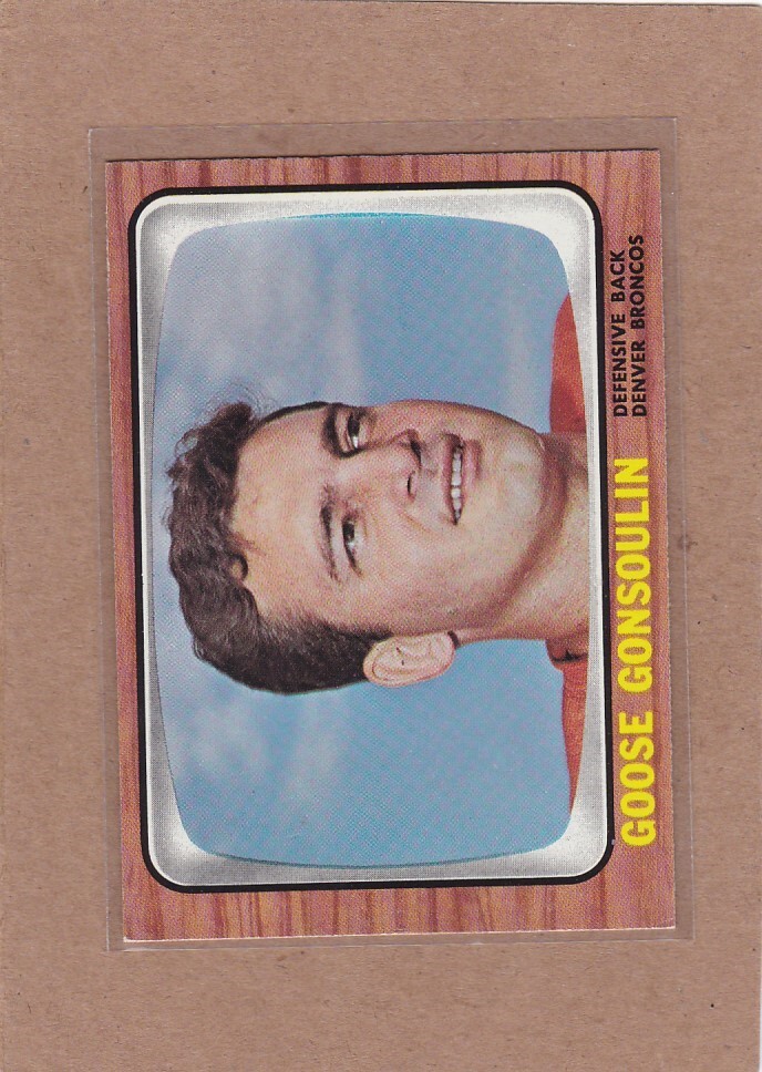 1966 TOPPS FOOTBALL GOOSE GONSOULIN #33 BRONCOS EX/EX+ *A34562