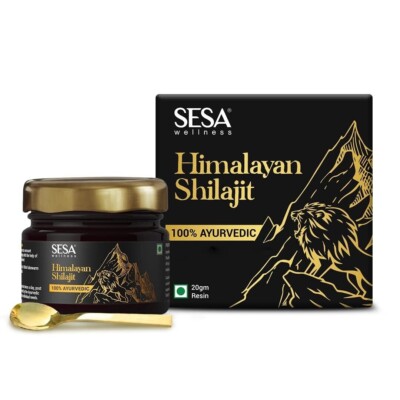 Sesa Himalayan Shilajit Resin 100% Ayurvedic Shilajeet Lab Certified 20g