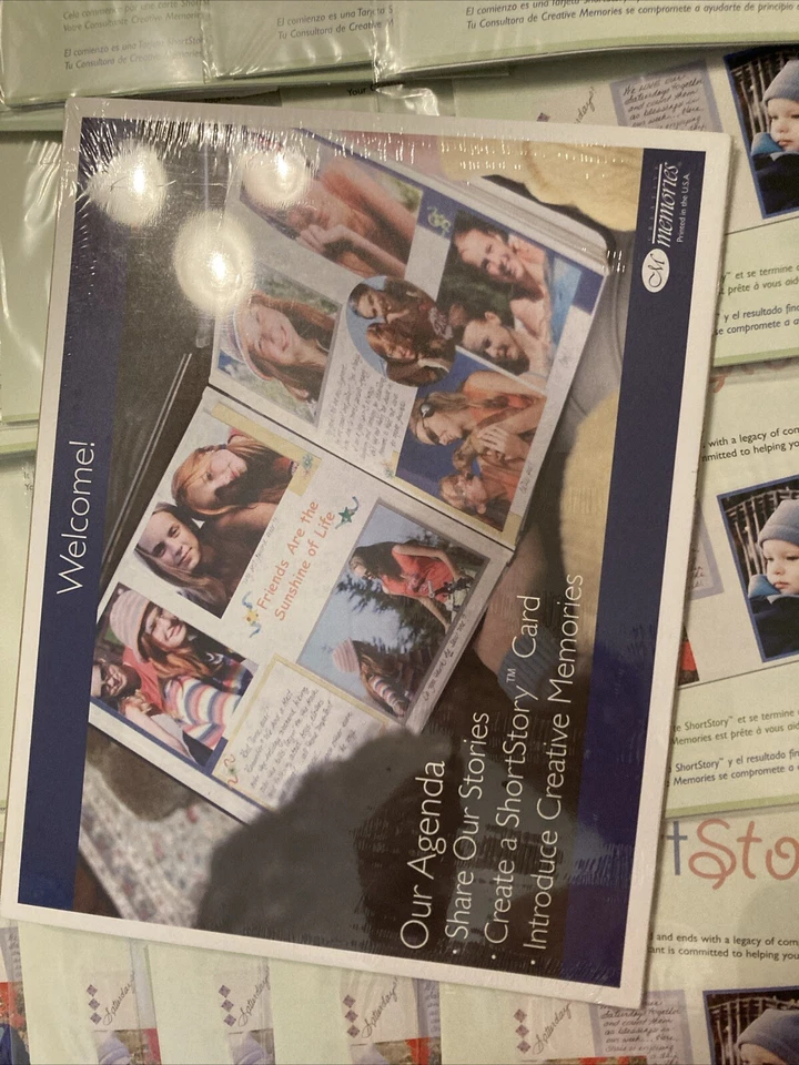 Creative Memories Get Together Lote Insertos 4 Tarjetas de Cuento Corto Álbum de Recortes Manualidades Foto 3 de 4