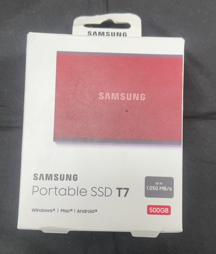 SAMSUNG T7 Portable SSD 500GB - Up to 1050MB/s - USB 3.2 External SSD