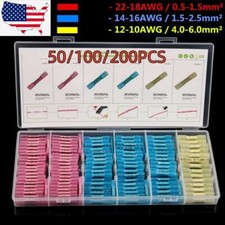 50/200x Assortment Heat Shrink Wire Connectors Electrical Terminals Crimp Seal