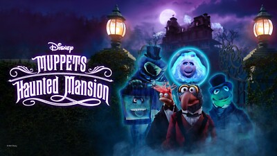2021 Muppets Haunted Mansion Movie Poster 11X17 Gonzo Pepe Kermit Piggy Animal 