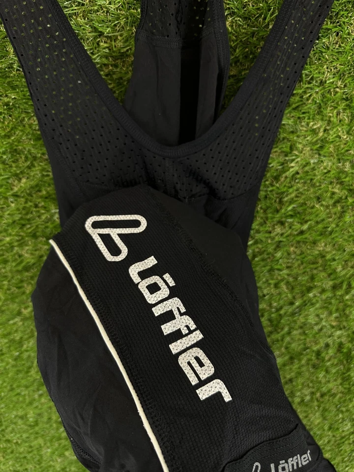 RARO CICLISMO CARRERA CLÁSICO CULOTTE CON TIRANTES LOFFLER SPORT ACTIVE ORIGINAL TALLA 48 (S) Foto 4 de 4