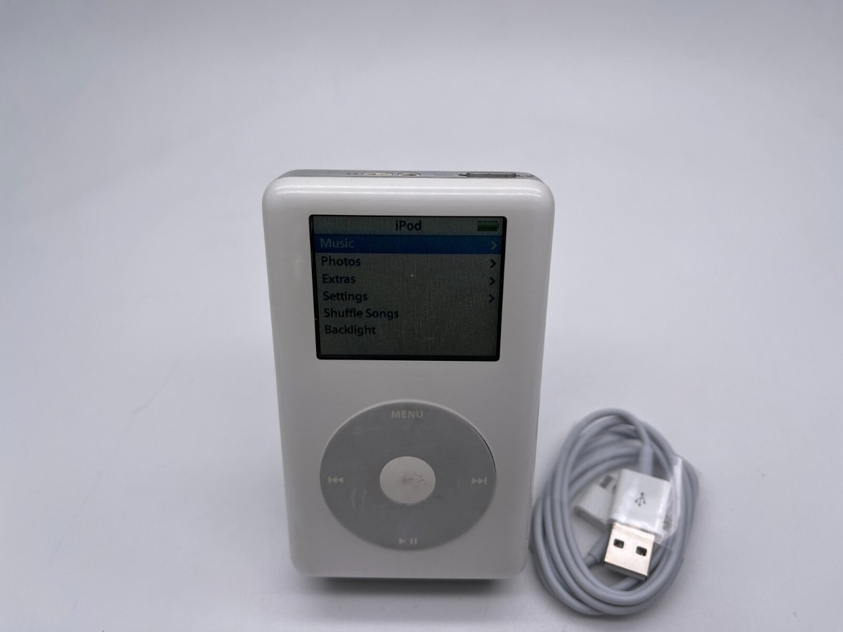 iPod classic 第4世代 60GB A1099 Apple iPod Classic 4th Generation White 60GB A1099 (PHOTO