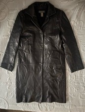 Banana Republic, Genuine, Leather Trenchcoat,...