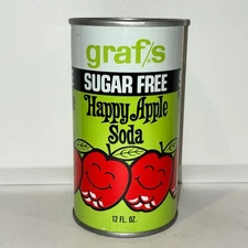 Graf's Sugar Free Happy Apple soda can