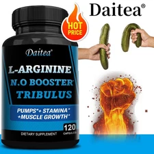 L-Arginine + Tribulus, 120 Capsules,Stamina+Muscle Growth support