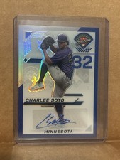 2025 Prospect Edition Baseball Charlee Soto Blue Prizm Autograph /149 Twins