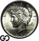1922 Peace Dollar, Strong Cartwheel Luster, Gem BU++ Blazer