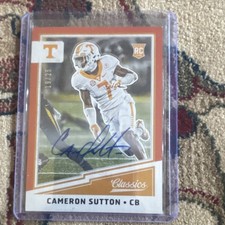 2017 Panini Classics Cameron Sutton Autographed Rookie #211/25 Tennessee Volunt…