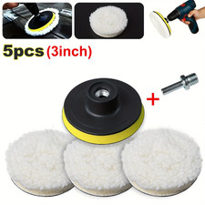 5PCS 7/6/5/4/3Inch Car Polishing Waxing Buffing Wheel Pad Car Polisher Kit for A