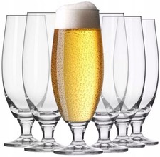 Elite Biergläser 6er Set Pokale 500ml Glas Spülmaschinenfest