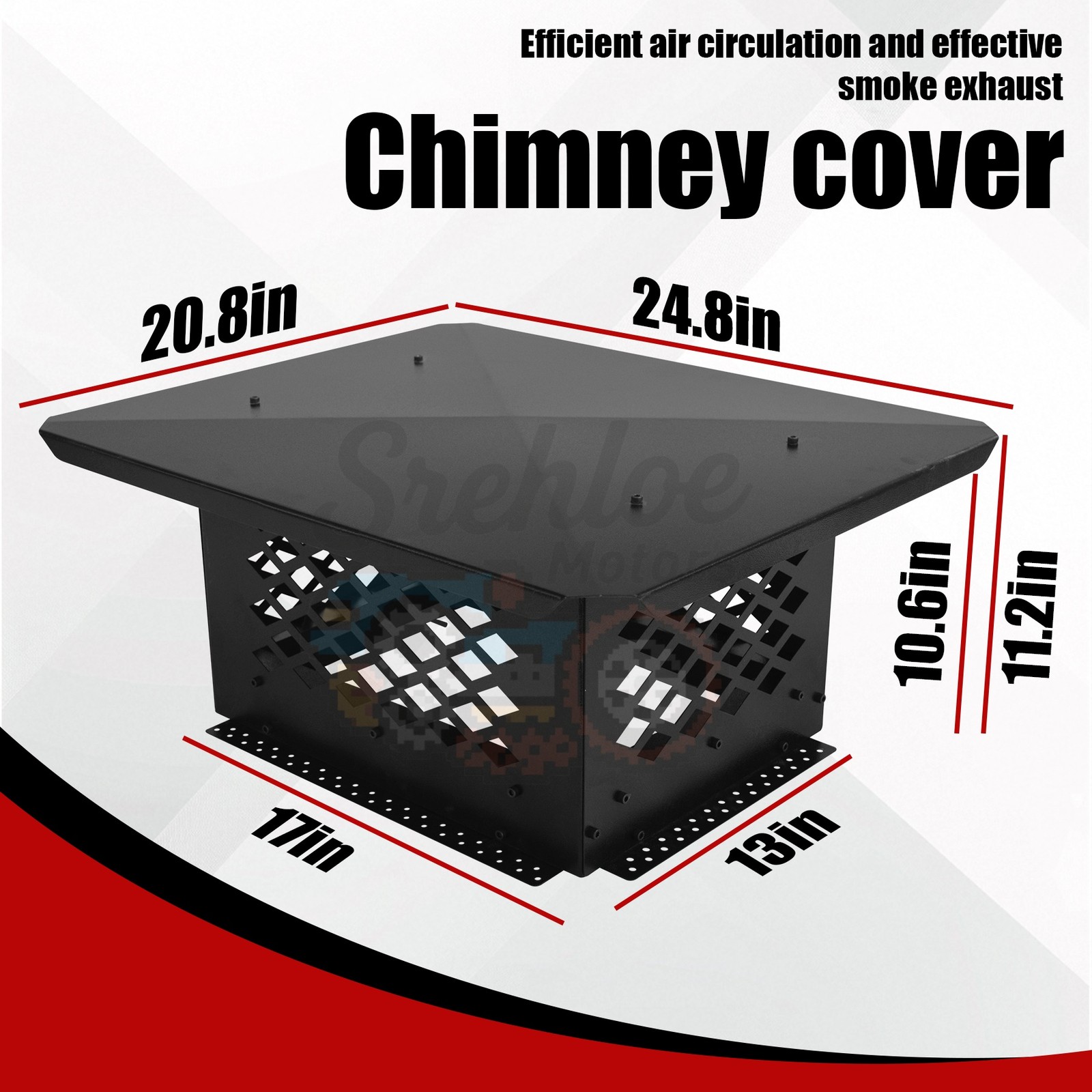 13" x 17" Outdoor Chimney Cap Flue Caps Fireplace Chimney Cover Mesh Flue Covers