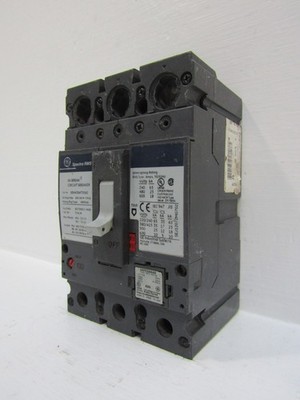 GE SEHA36AT0060 60 Amp 600V 3-Pole Spectra Circuit Breaker 40A Plug SRPE60A40