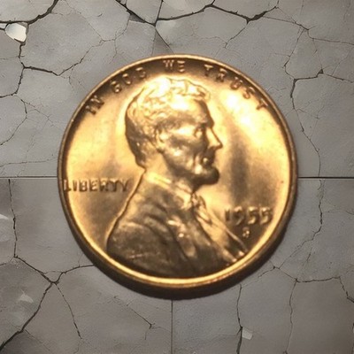 1955 S Lincoln Wheat Cent Uncirculated