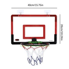 Mini Basketball Hoop Set Indoor Door Wall Mounted Game Kids Adults Sport