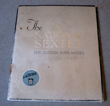 1920'S NATIONAL SEXTET- AUTOMOBILE FIVE CUSTOM BODY MODES- SALES BROCHURE-RARE