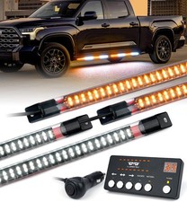Barra de tiras de luces estroboscópicas rígidas para estribo de emergencia de 70 pulgadas 864 LED intermitentes con