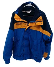 Columbia Bugaboo Jacket Mens Medium Blue 2 In 1 Fleece Lined Thick Winter Ski   