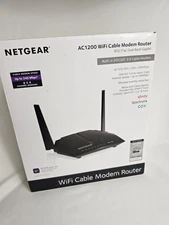 Nethear AC 1200 WiFi Cable Modem Router. Open Box.